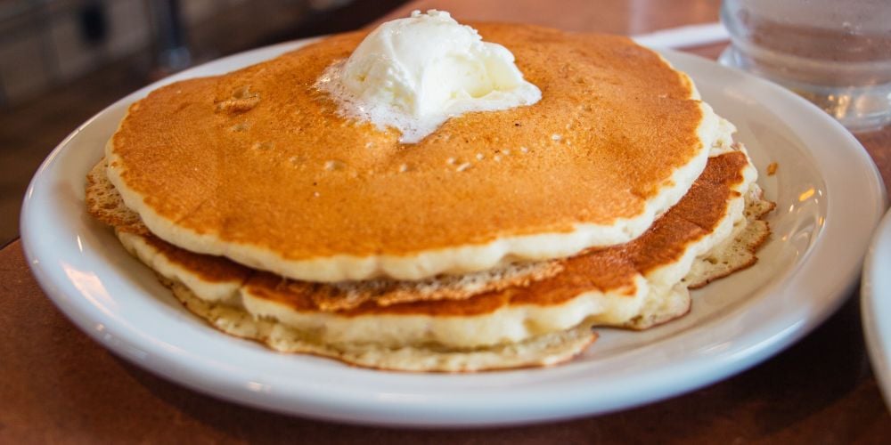 Brunch served on a table.
